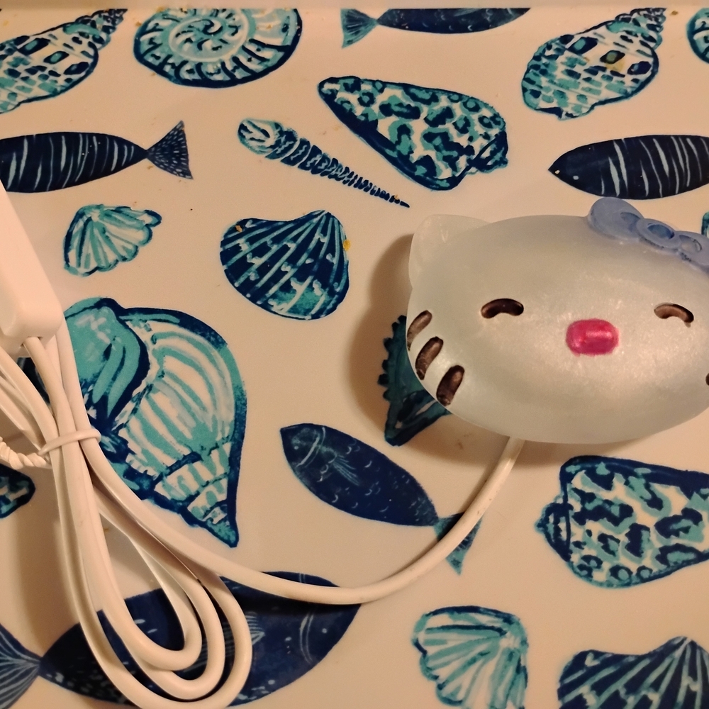 Cute Cat Light - Blue and White